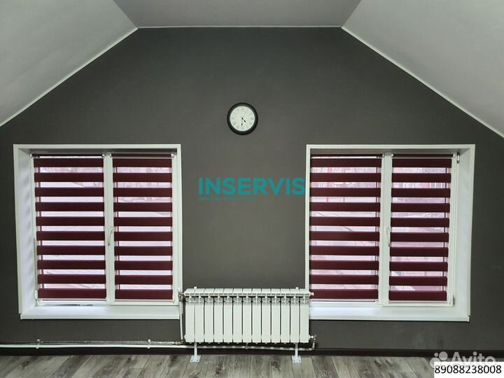 Шторы плиссе на проем