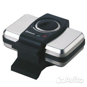 Вафельница SA-7405TR 1000Вт нерж «елочка»