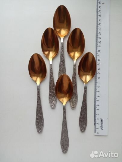 Ложки нерж. и фарфор, лоток