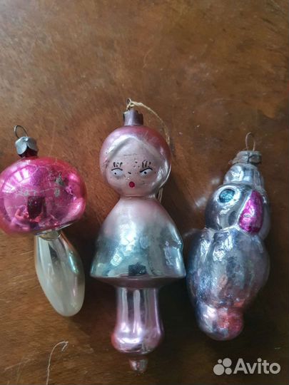 Елочные игрушки СССР. Стекло
