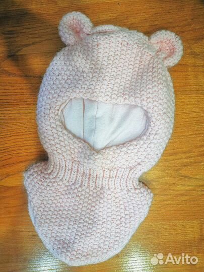 Шапка шлем на девочку 46-48