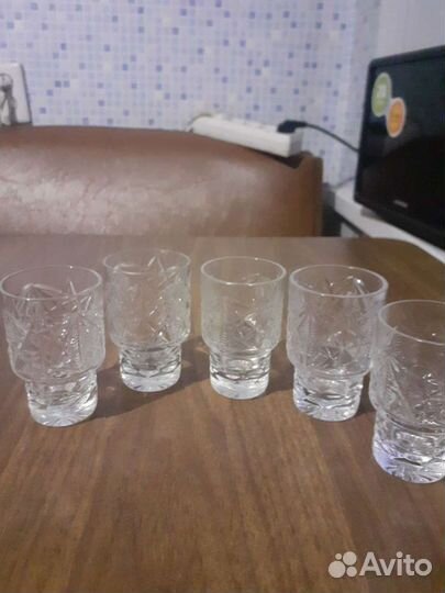Стопки хрустальные СССР