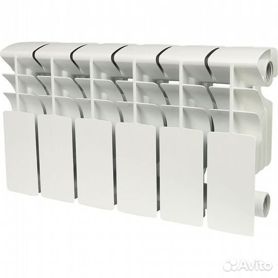 Алюминиевый радиатор Rommer Plus 200, 6 секций