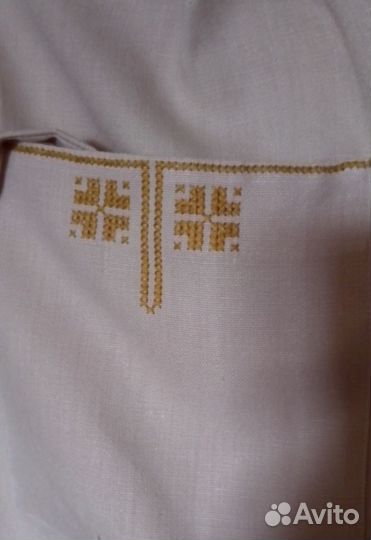 Фартук женский лён, с карманом