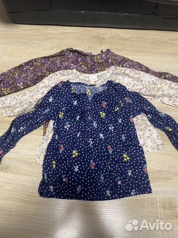 Рубашка для девочки next 80 размер 2 штуки