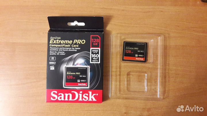 Карта памяти Sandisk Extreme Pro CompactFlash128Gb