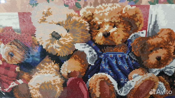 Алмазная живопись Мишки