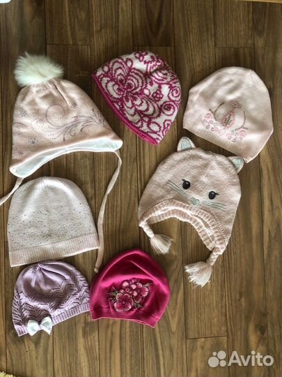 Шапка детская для девочки 1-5 лет