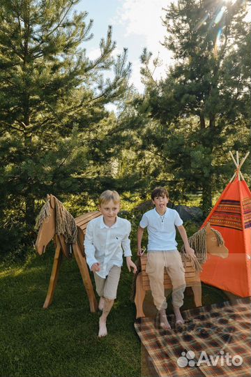 Деревянная лошадка для ребенка от 3х лет