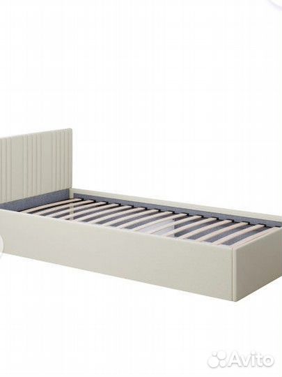 Кровать односпальная Амелия светло-бежевая