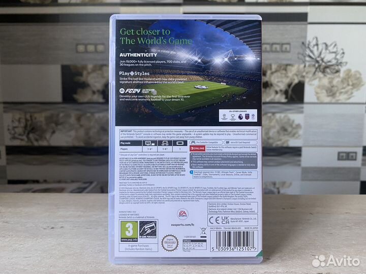 EA FC 24 (Fifa 24, Б/У Картридж) Nintendo Switch