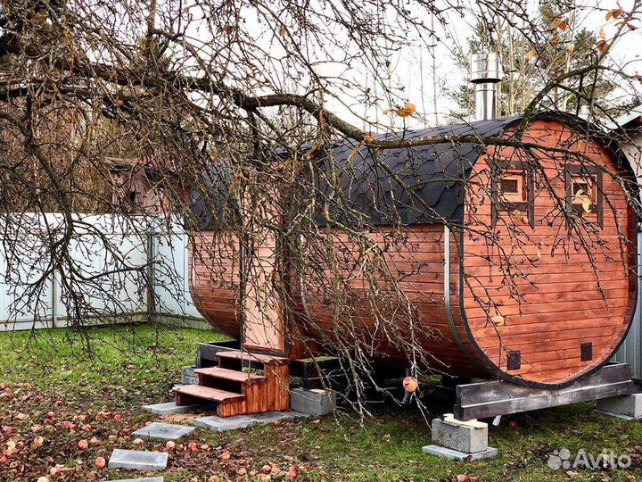 Баня Квадро бочка под ключ