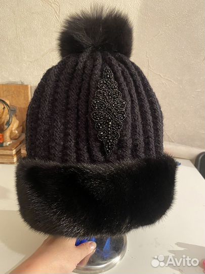 Шапка норковая женская