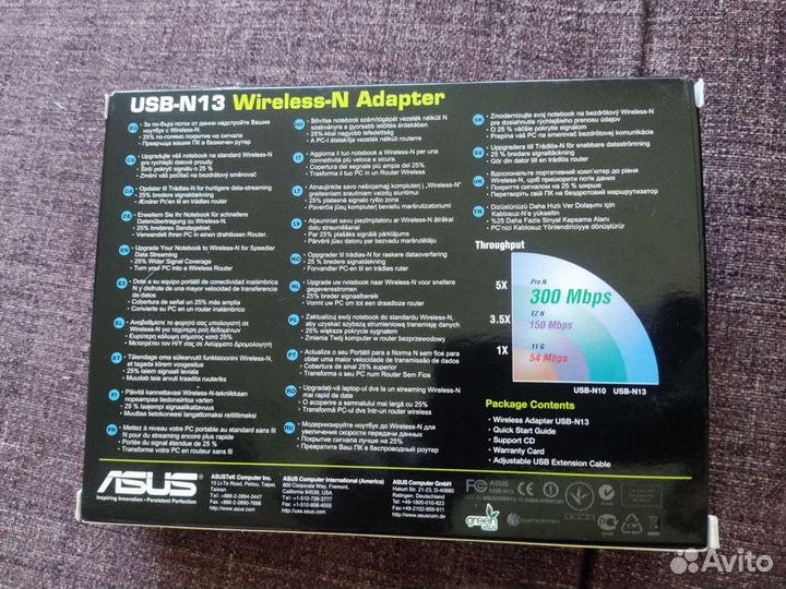 USB wifi адаптер asus N13