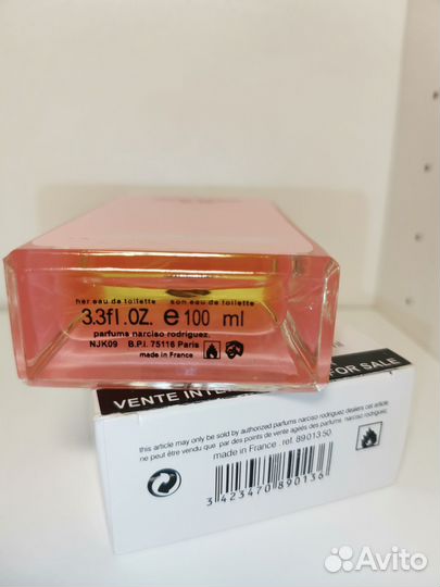 Narciso rodriguez for her eau de parfums тестер