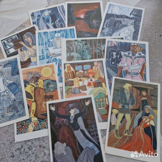 Набор открыток Калевала. 1970 г