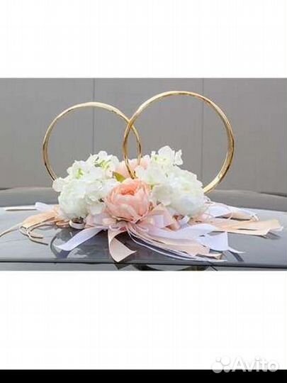 Украшение на свадебную машину на магните