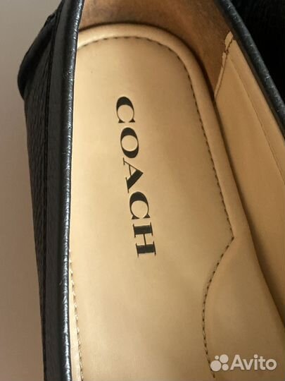 Мокасины женские coach 39 р черные