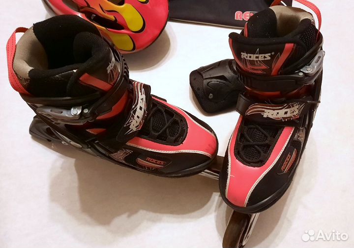 Ролики Roces 36-40 EU + шлем + сумка + защита