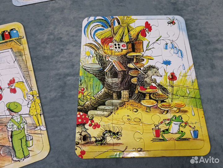 Волшебный чемоданчик с пазлами по мотивам Сутеева