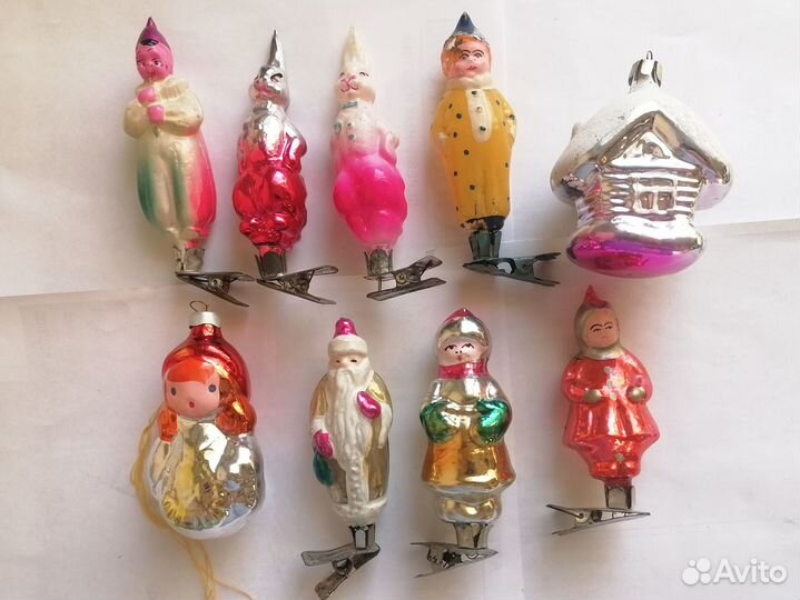 Ёлочные игрушки стекло СССР