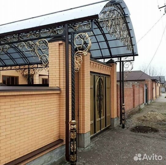 Кованый навес в рассрочку