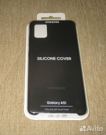 Чехол Samsung Silicone Cover для Galaxy A51 Black