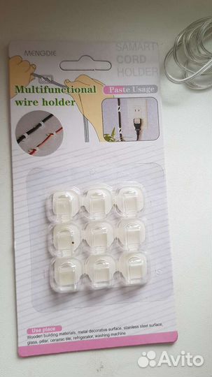 Крючки самоклеющиеся, удлиннитель для гирлянд