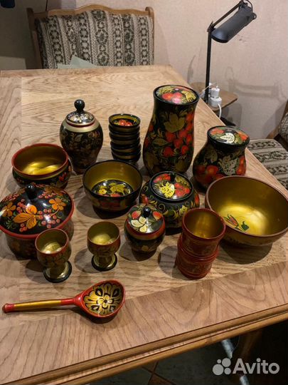 Посуда хохлома