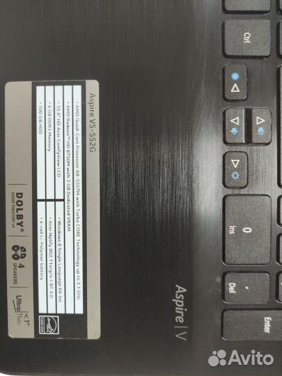 Acer aspire V5 552G