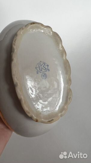 Фарфоровая посуда СССР. Соусник. Коростень