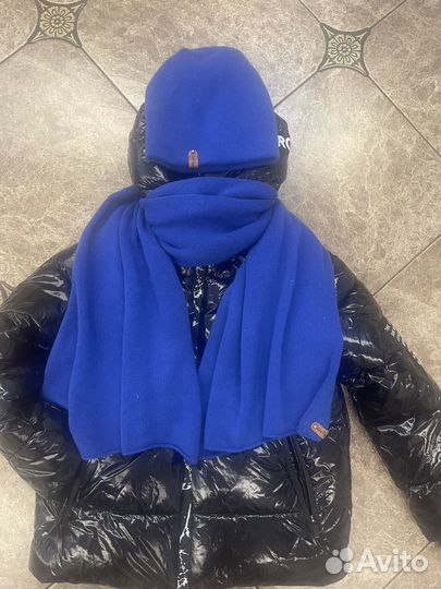 Комплект шапка и шарф из кашемира