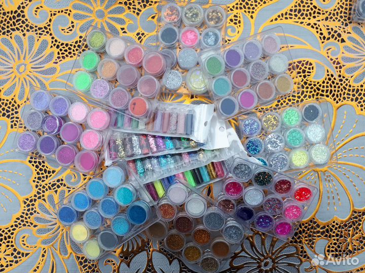 Блестки, украшения для дизайна и творчества