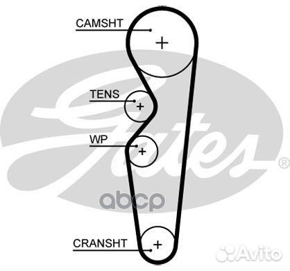 Ремень грм Chery/Gates/ 5665XS Gates