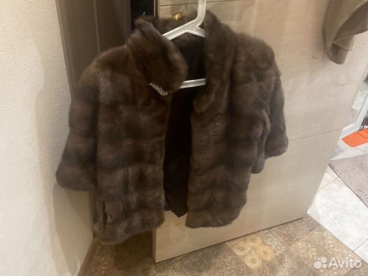 Норковый полушубок 44