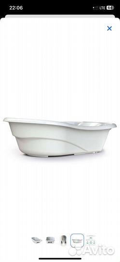 Ванночка для купания с термометром с горкой