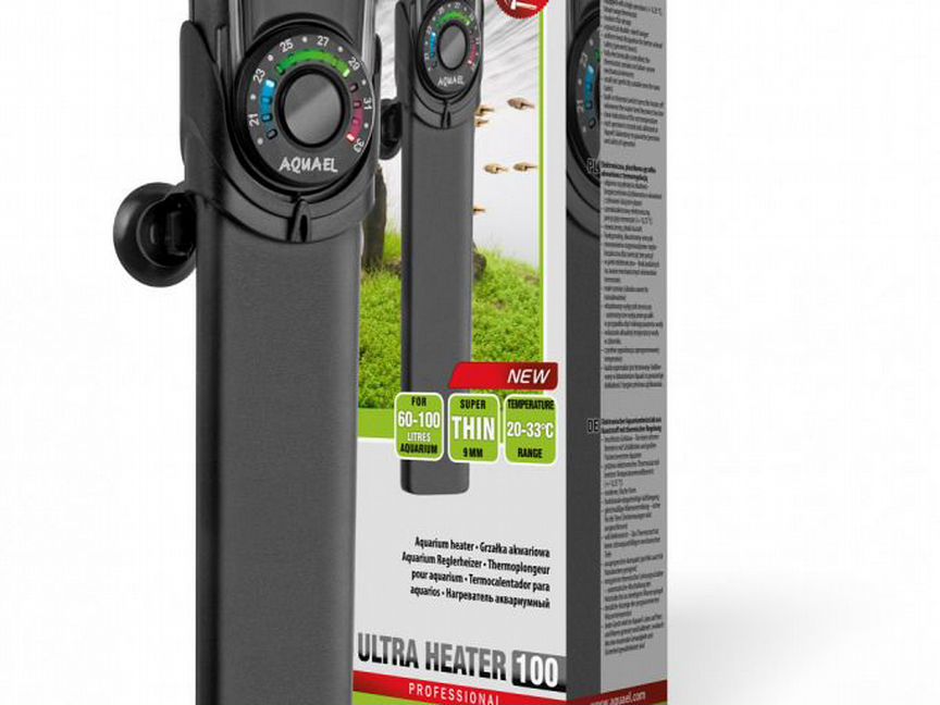 Aquael ultra heater 100W до 100 литров, электронны