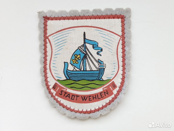 Нашивка герб города Велен (Stadt Wehlen) 1970-е