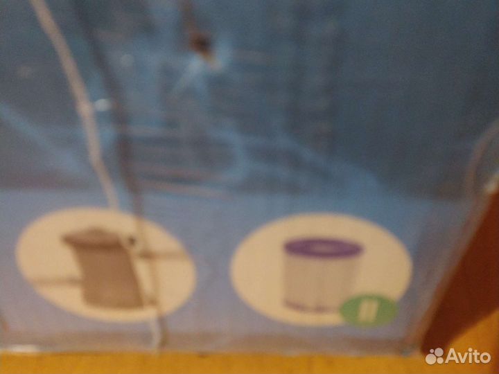 Бассейн новый надувной с фильтром