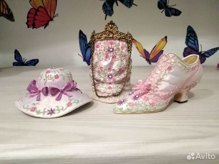 Миниатюрные сумочки, шляпы, винтаж. Англия