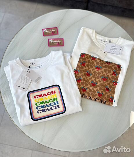 Футболка coach 2 вида