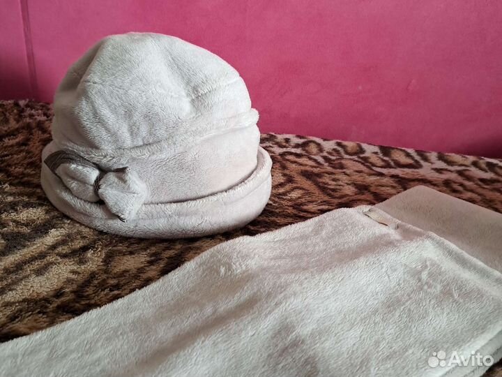 Комплект шапка и шарф женские