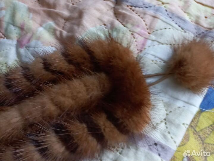 Меховая повязка новая на голову