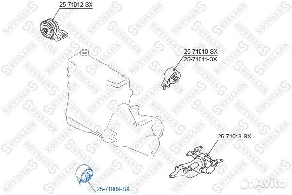 Подушка двс передняя Mazda 323 BG 89-94/MX-3 1.6i