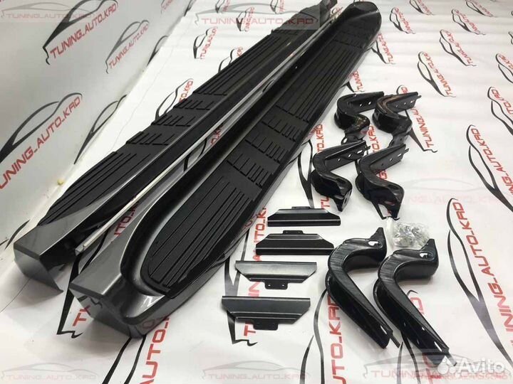 Подножки пороги Toyota Land Cruiser Prado 120 O539