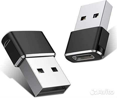 Переходник USB 2.0 (штекер) type-C (гнездо) металл