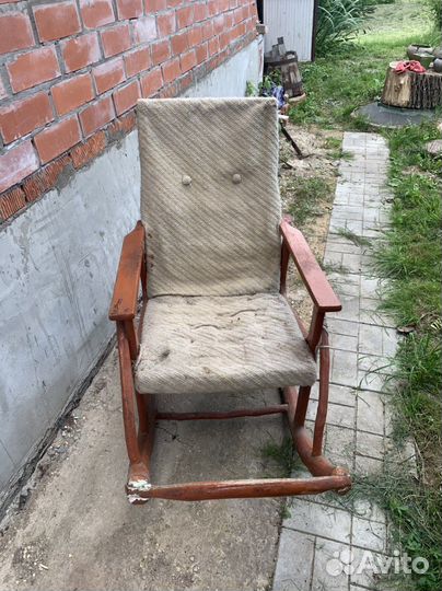 Кресло качалка старинное