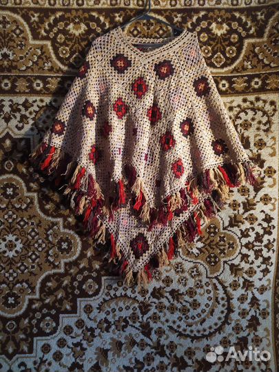 Платок шаль пончо