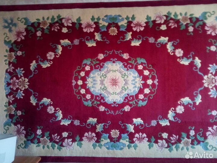 Ковер шерстяной ручной работы бу