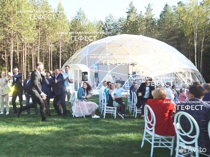 Шатер прозрачный для банкетов на 100 человек
